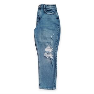 Old Navy High Rise Light Blue Distressed Jeans